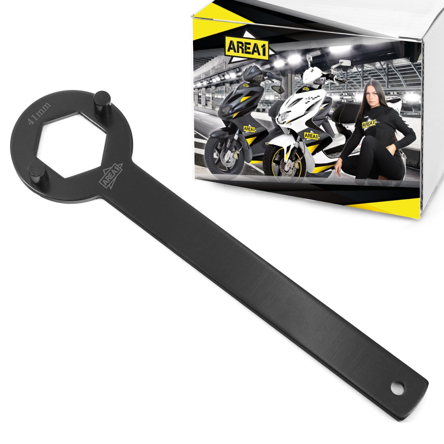 Area1 Chiave Frizione 41 mm con Attrezzo di Bloccaggio – Utensile di Tenuta per Frizione, Compatibile con Scooter (50cc)