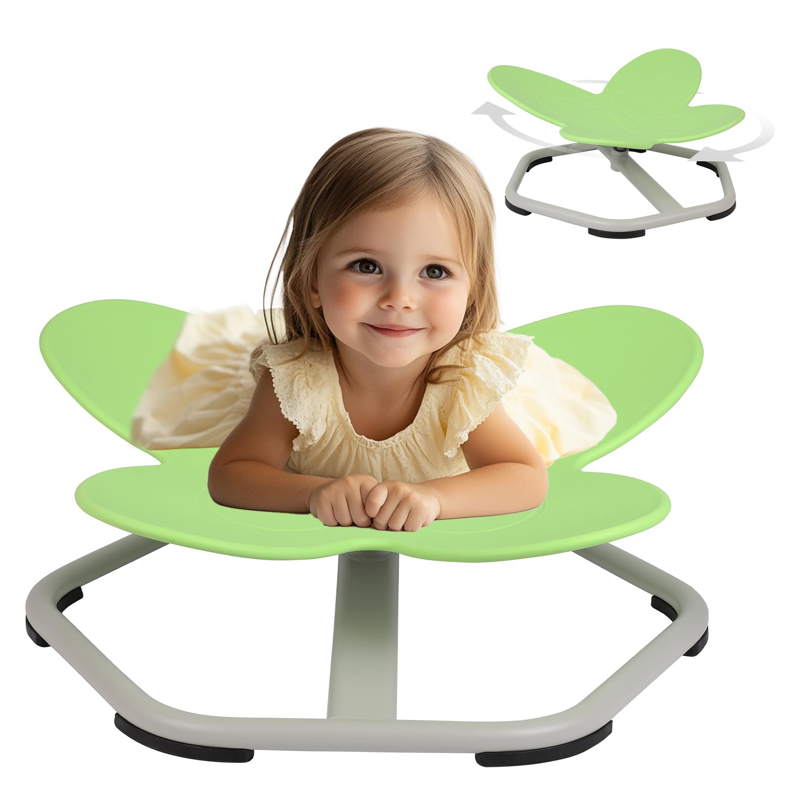 Spinning Chair for Autistic Kids, Sensory Spinning Chair Non-Slip Base Suitable for Kids Aged 3+ to Training Physical Coordination