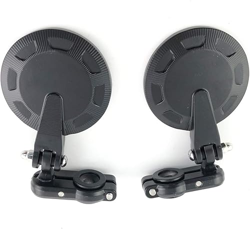 Miniatura 3 de Espejos universales de motocicleta de estilo más nuevo, espejo lateral redondo plegable para scooter, Suzuki, Yamaha, Kawasaki, Victory