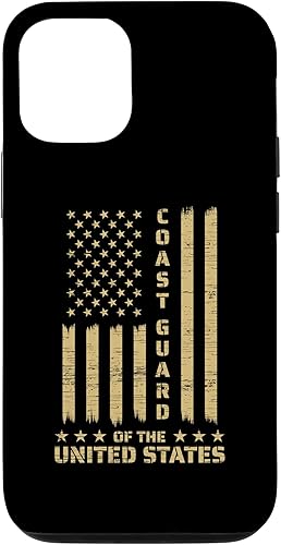 Funda para iPhone 1212 Pro de la Guardia Costera de Estados Unidos con bandera estadounidense USCG