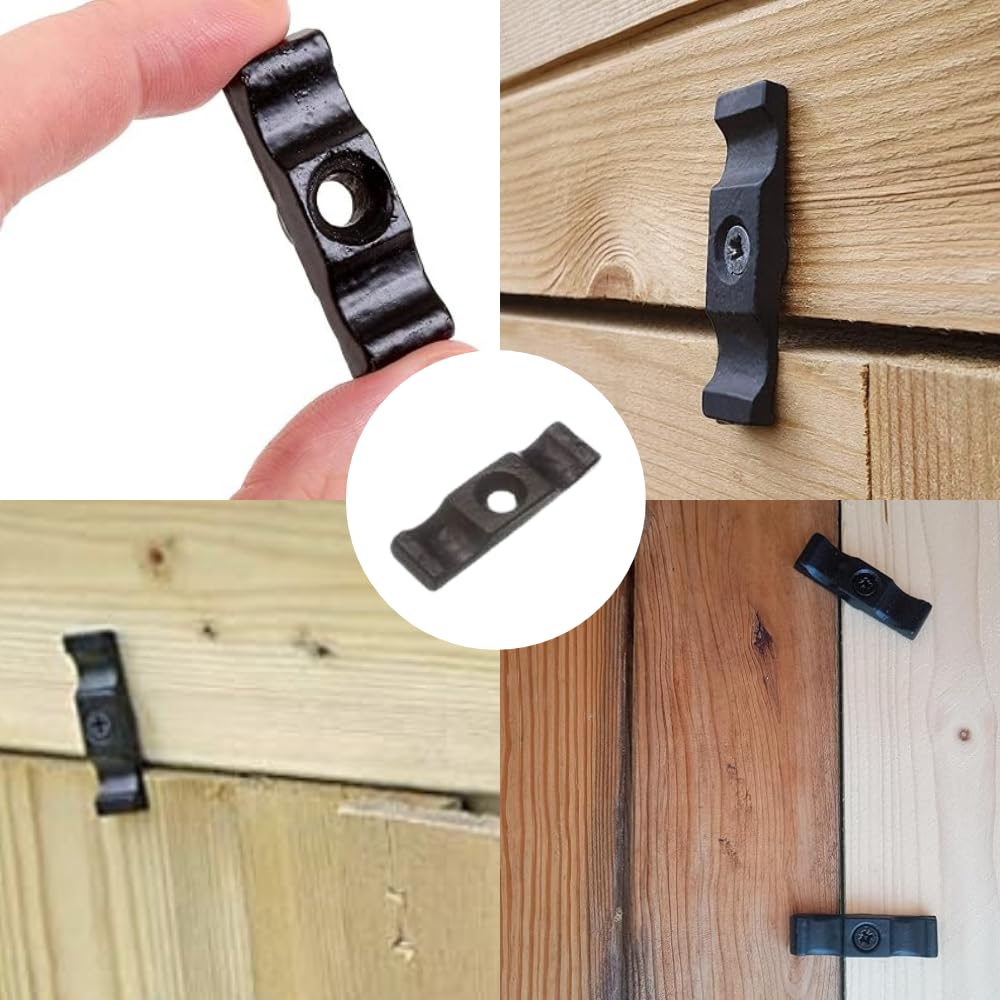 Turn Button Thumb Catch Latch 38mm Antique Black Cupboard Cabinet Wardrobe Thumb Turn Catch Latches for Gates Sheds, Doors - Image 3