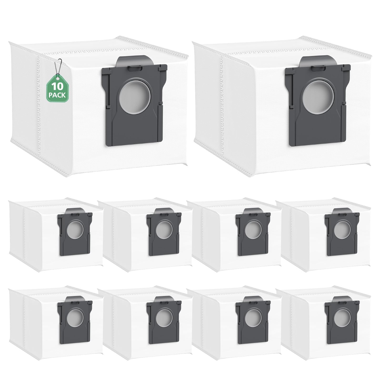 10 Pack L10s Ultra Gen 3 Staubbeutel für Dreame L10s Ultra Gen 2/Gen3/X40/X50 Ultra/ L10s Pro Ultra Heat /L40 Ultra/Mova E30 Ultra/P50 Pro Ultra/x40/x50, 3,2L Ersatzbeutel mit großem Fassungsvermögen