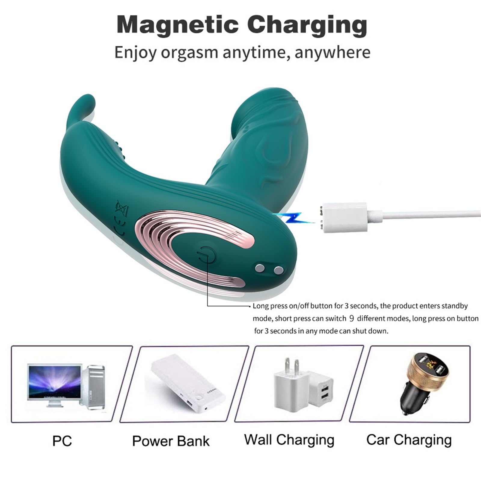 DAGIN Giocattoli sessuali per Adulti Giocattolo Sessuale per Donne - Vibratore telecomandato 3in1 indossabile, vibratori Punto G Macchina per Il Sesso per Coppie