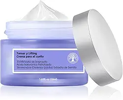 Creme firmador de pescoço - creme antienvelhecimento para o pescoço para apertar e enrugar - creme firmador de pescoço para apertar e levantar - com ácido hialurônico (1 peça)