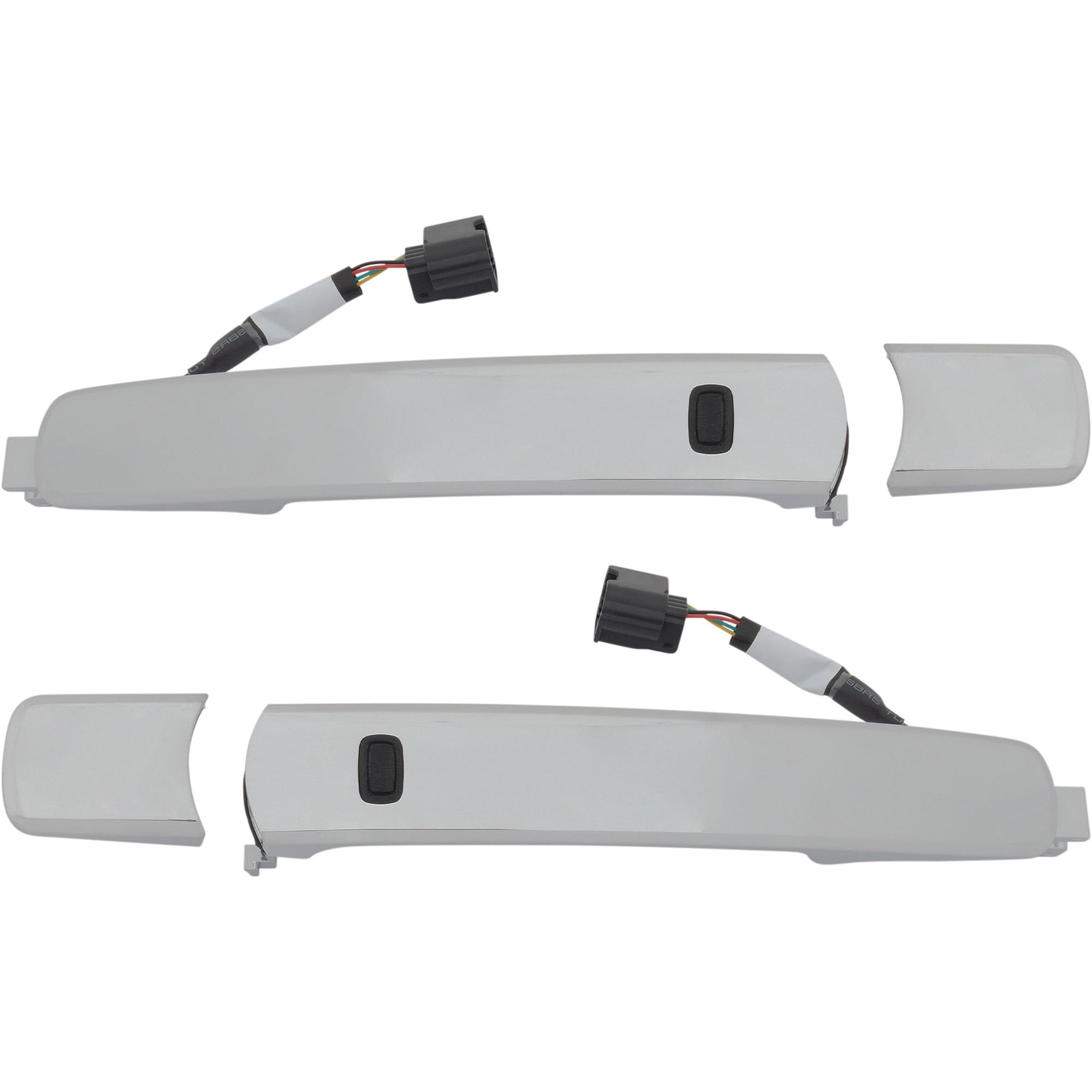 Garage-Pro Exterior Door Handle SET Compatible with 2010-2013 Nissan Rogue, Chrome, (Driver Side with Keyhole) with Push Button Start with Keyless