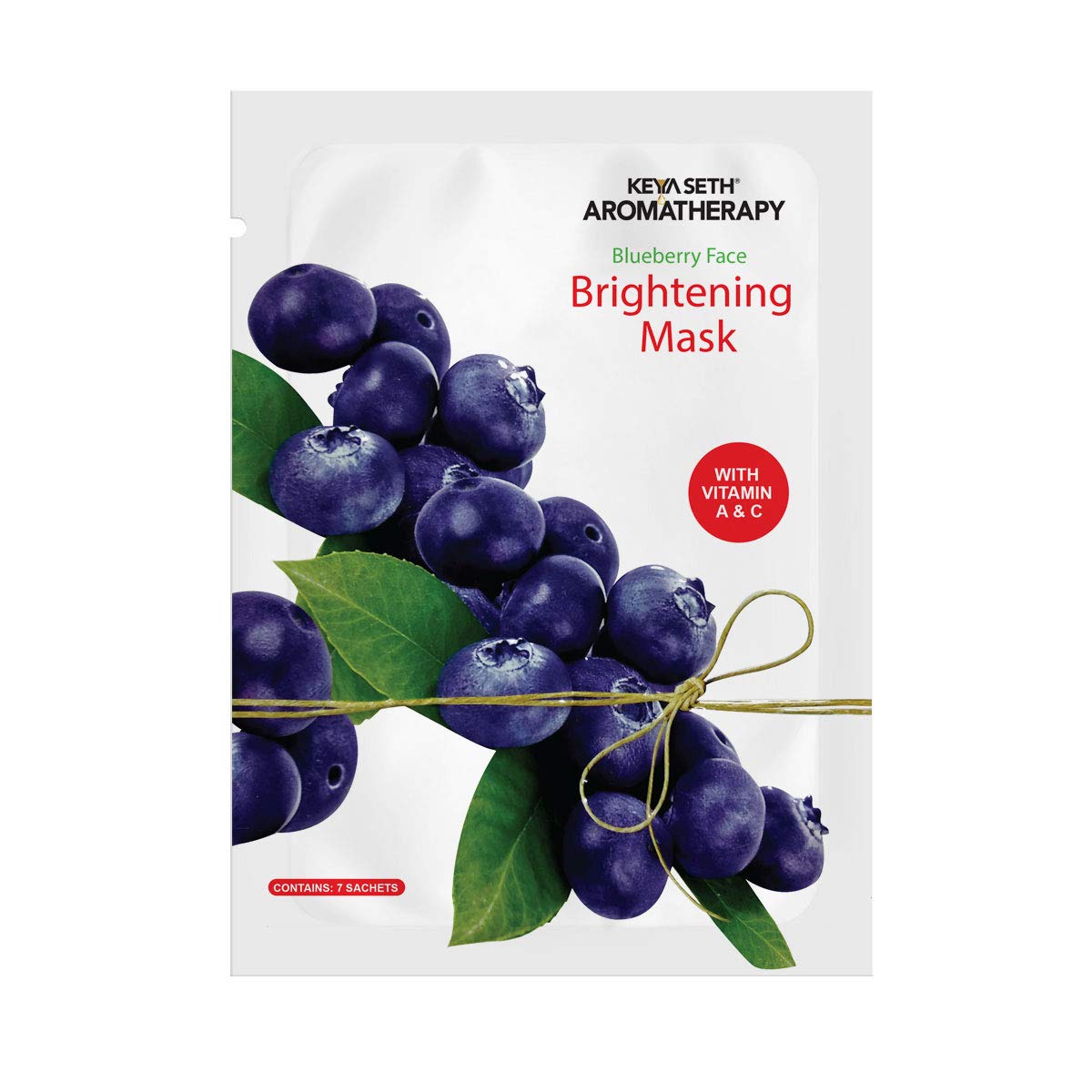 Keya Setharomatherapy Blueberry Face Brightening Mask, Vitamin C & A,
