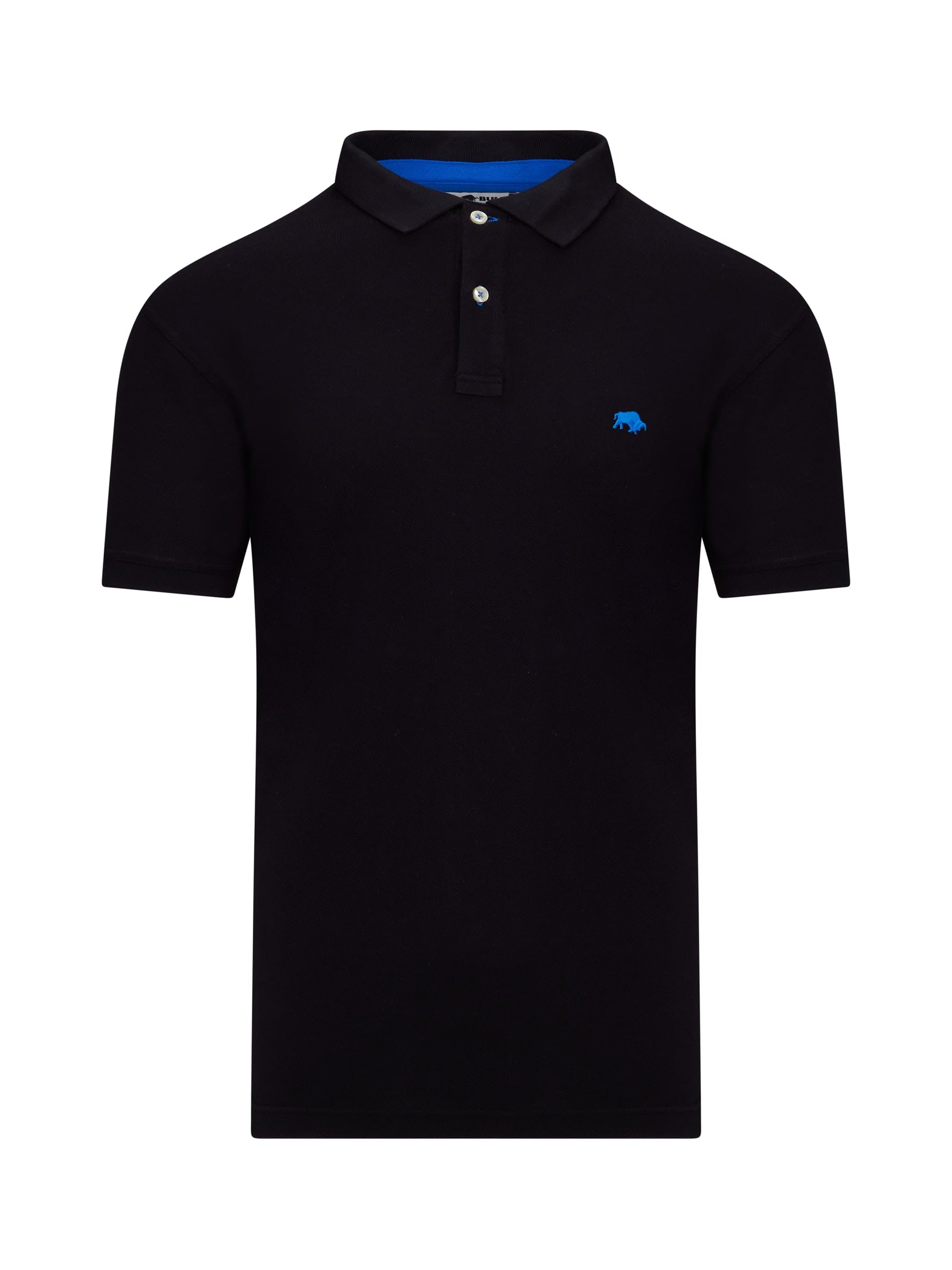 Raging Bull Men's Cotton Polo Shirt - Black - S