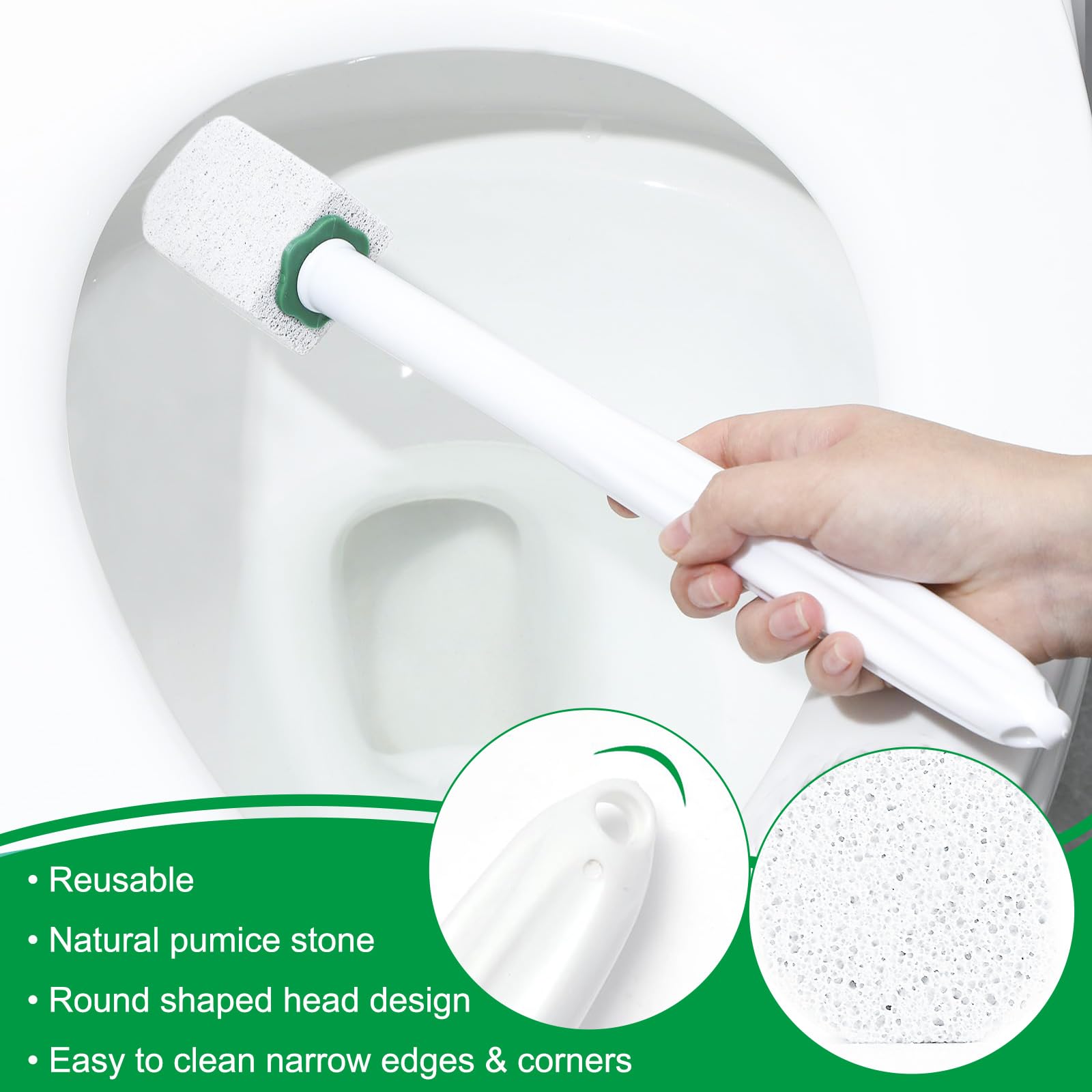 Vaskula 10 Pièces Pierre Ponce Wc Réutilisable Pierre Ponce