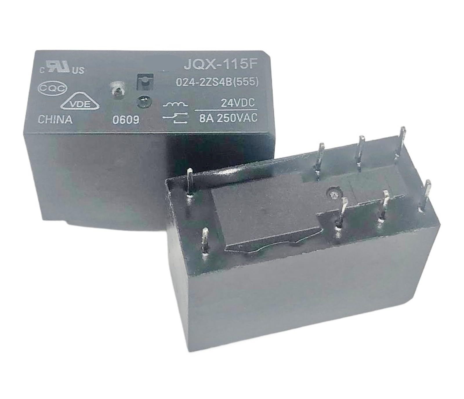 PKNVKZIDK 1pc JQX-115F 024-2ZS4B(555) Relay 8pins