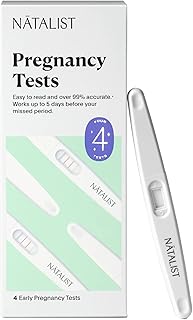 Natalist Pregnancy Tests Early Home Detection Kit for Women - Clear & Accurate Rapid Results Ease Your Mind up to 5 Days Before Missed Period - 4 Count