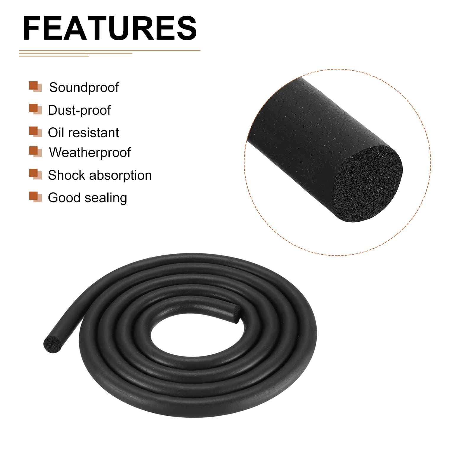 25mm X 2meters(DXL) Foam Rubber Weather Seal Strip - 1Pack - Good For - View #9