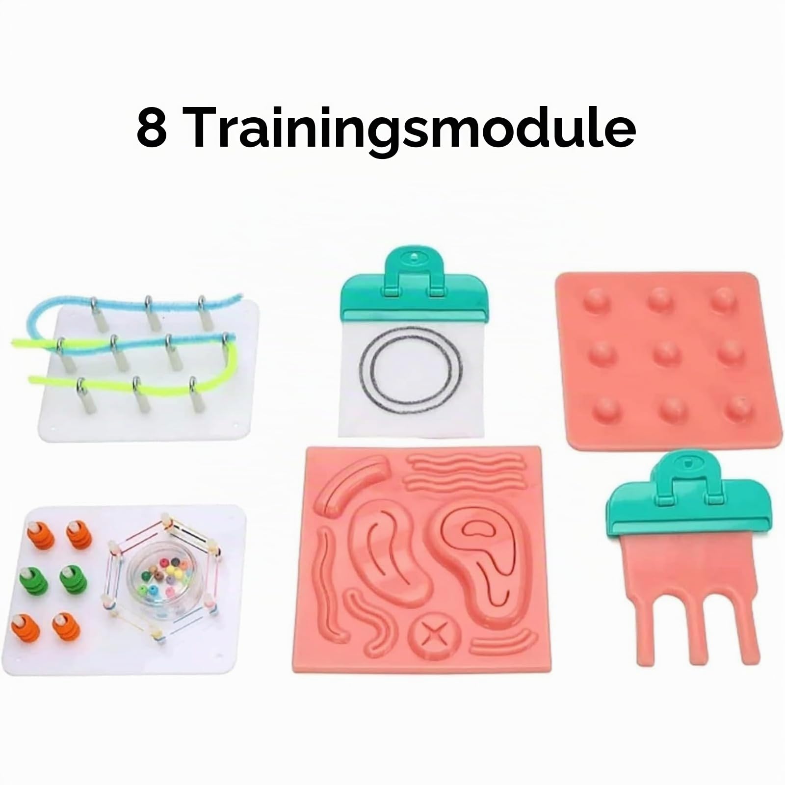 Laparoskopischer Trainer Simulator Box, Laparoskopie Simulation Trainer Training Box Laparoscopic Trainer Set Mit HD Endoskop Kamera & 4 Chirurgische Instrumente & 8 Trainingsmodulen Für Arzt