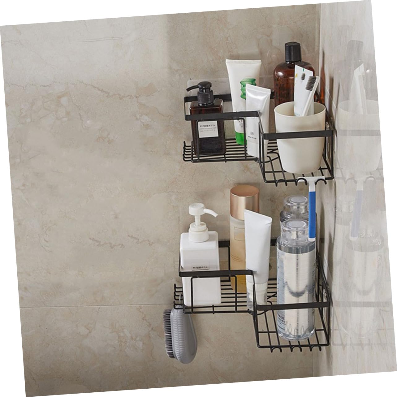 2pezzi Doccia Organizer Mensole Per Doccia Angolare Mensole Nere Per Organizer Angolare Per Mensole Per Per Piccola Mensole Mensole