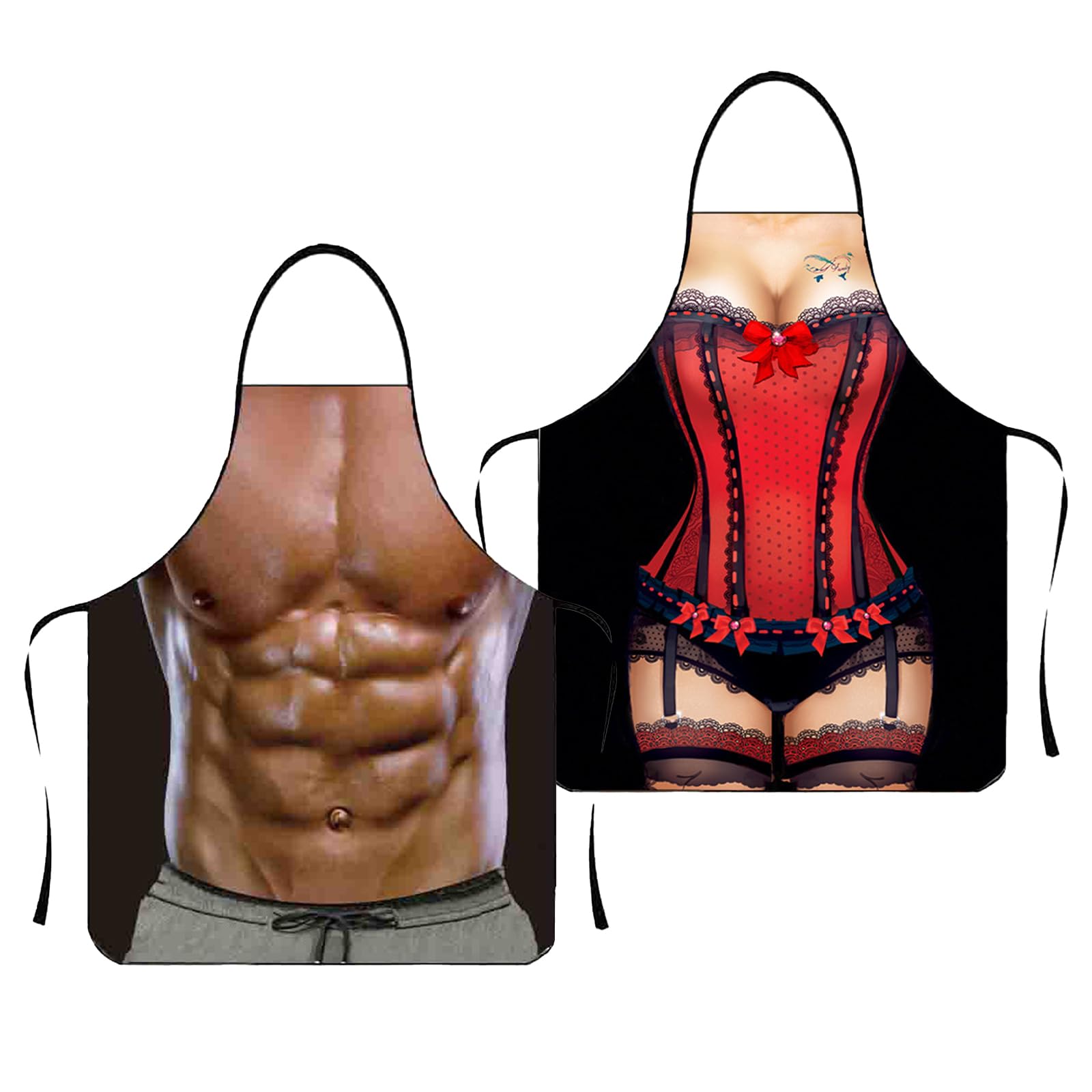 Delantal De Cocina Sexy Mujer, Delantal De Barbacoa Divertido, Set De Delantal Regalos Divertidos Para Fiesta Barbacoa Parejas Adultos