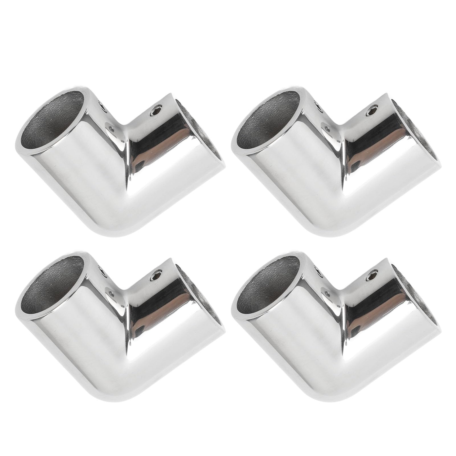 Accesorio de pasamanos para barcos de 90 grados de 2 vías, conector de junta de tubo acodado de acero inoxidable 316, accesorio de grado marino para yates con ID de 25 mm,