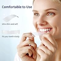 Vista 4 de Tiras blanqueadoras de dientes, 28 piezas de tiras blanqueadoras para dientes sensibles, tiras blanqueadoras efectivas y seguras con sensibilidad