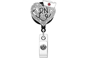 Soleebee Nurse Badge Reel, 24'' Retractable Badge Holder with Swivel Alligator Clip