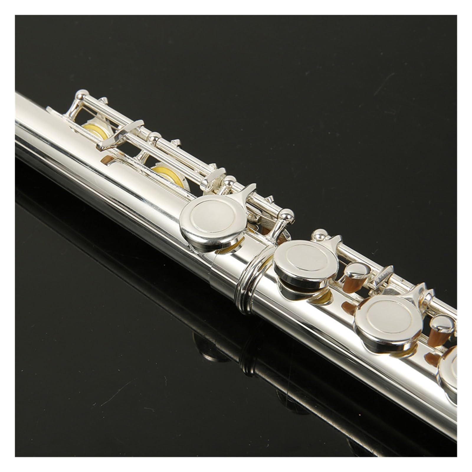 flet prosty 16-otworowy otwór otwarty otwór zamknięty klucz C niklowany instrument fletowy uniwersalny klucz E sekwencja muzyczna dla początkujących
