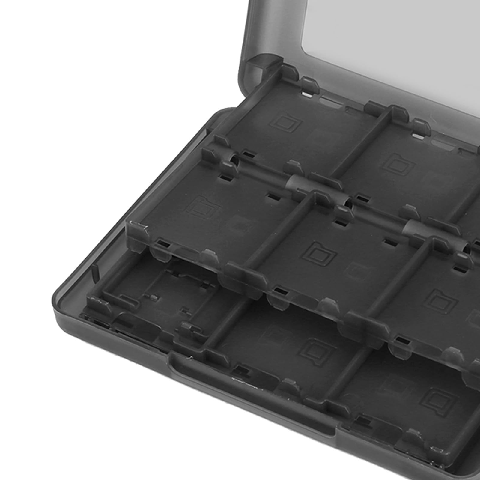 Custodia Porta Carte da Gioco 28 in 1 per 3DS DS DSI, Design Tascabile, Protegge Dalla Polvere, Non Materiale, Comoda da Trasportare (BLACK)