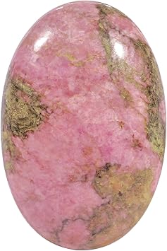 Natural Rhodonite Oval Polished Stones, Healing Crystal