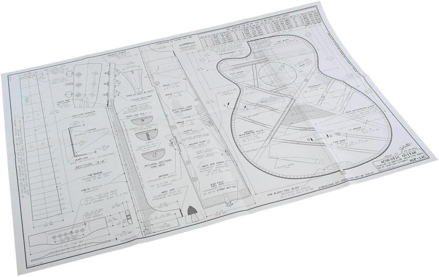 Martin Orchestra Model Acoustic Guitar Plan, With Venetian Cutaway