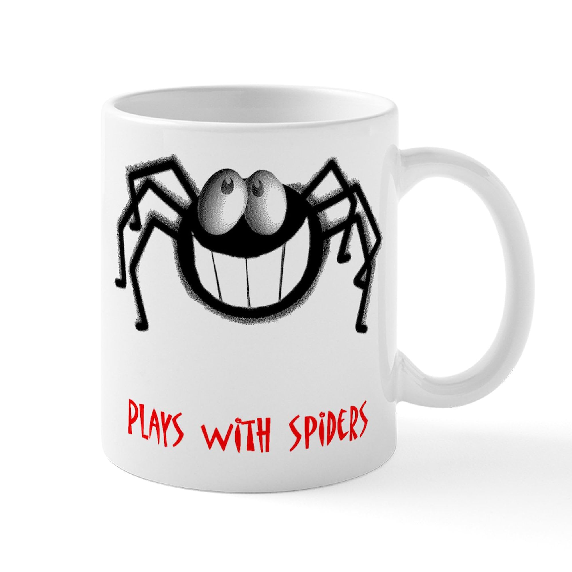 CafePress Plays With Spiders Mug 11 oz (325 ml) Ceramic Coffee Mug