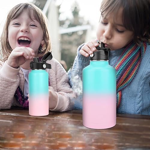 Miniatura 8 de SYACOT Auto Spout Lid for Wide Mouth Sport Water Bottles, Replacement Lid Compatible with HydroFlask Wide Mouth 12 18, 32, 40, 64oz, Chug Lid with