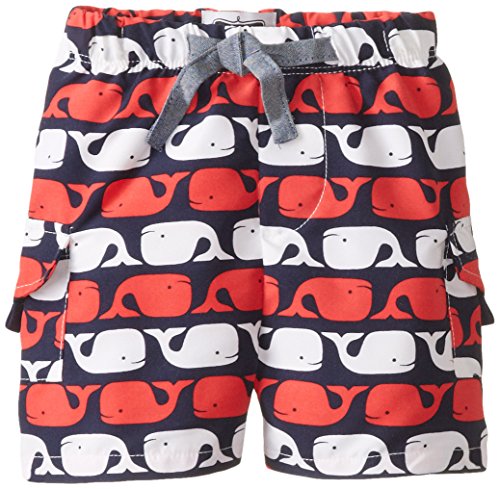 Mud Pie Baby Boys' Whale Swim Trunks, Blue, 9 12 Months
