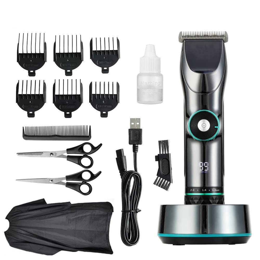 Pro Hair Clipper Professional Adjustable Hair TrFinishing Fading Blending Hair Clipper Electric Hair Cutter Beard Trimer Precision Machine(Kit)