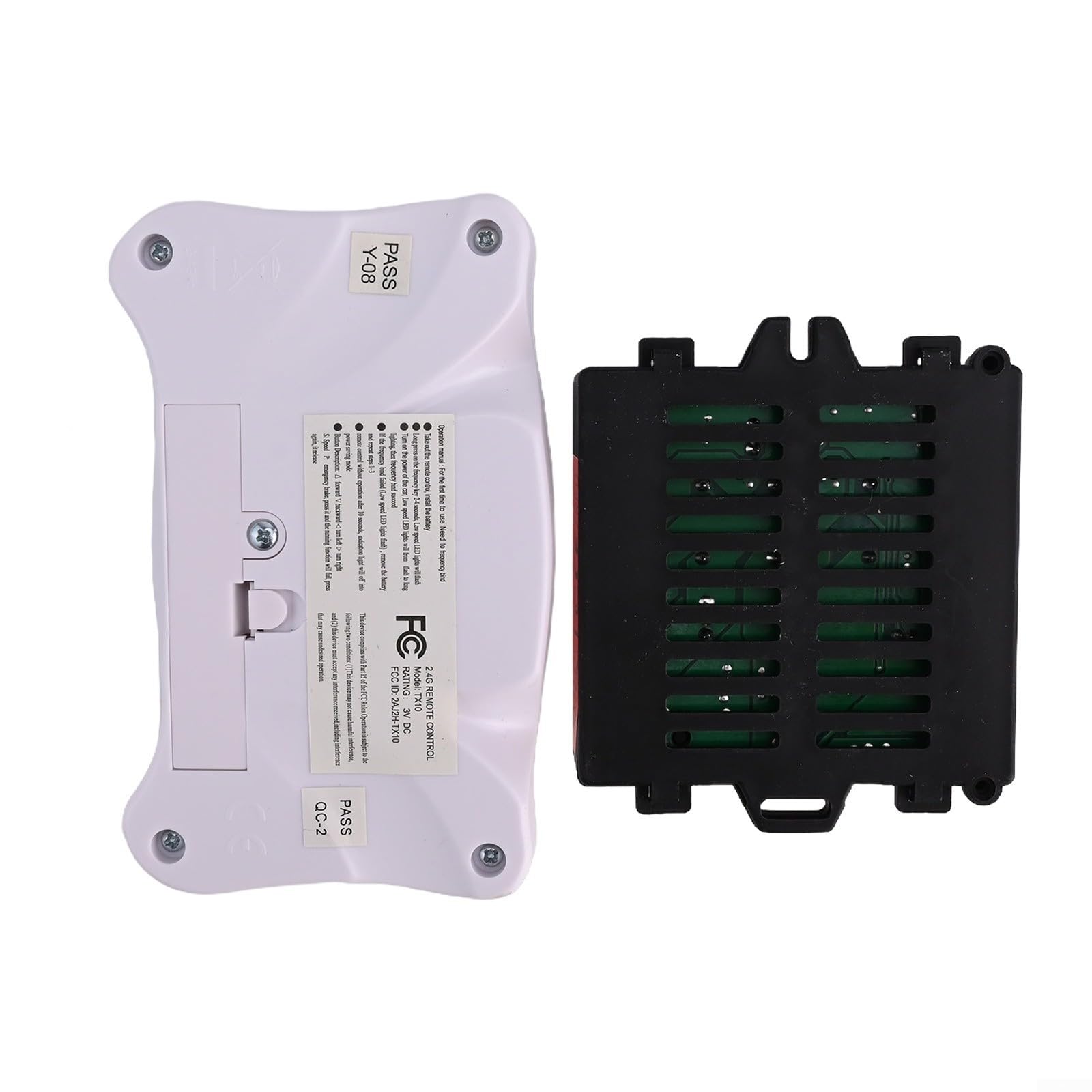 Welye RX57 Boîtier de commande de rechange pour véhicule électrique pour enfants 6 V 12 V CE/FCC avec 2 technologies 4G (TX10 et RX57 12 V)