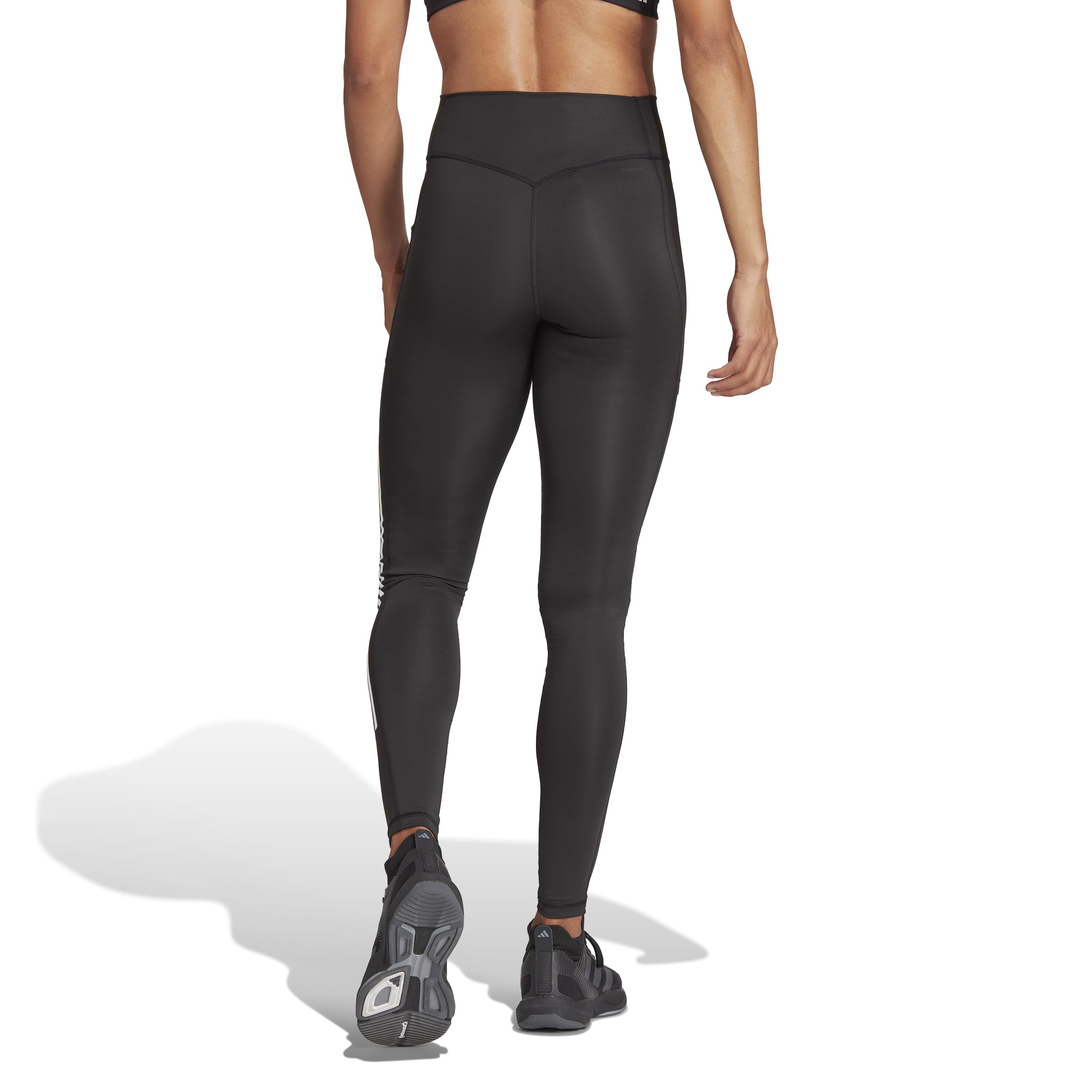 adidas - Optime 3-Stripes Full Length Leggings, Calzamaglia Donna