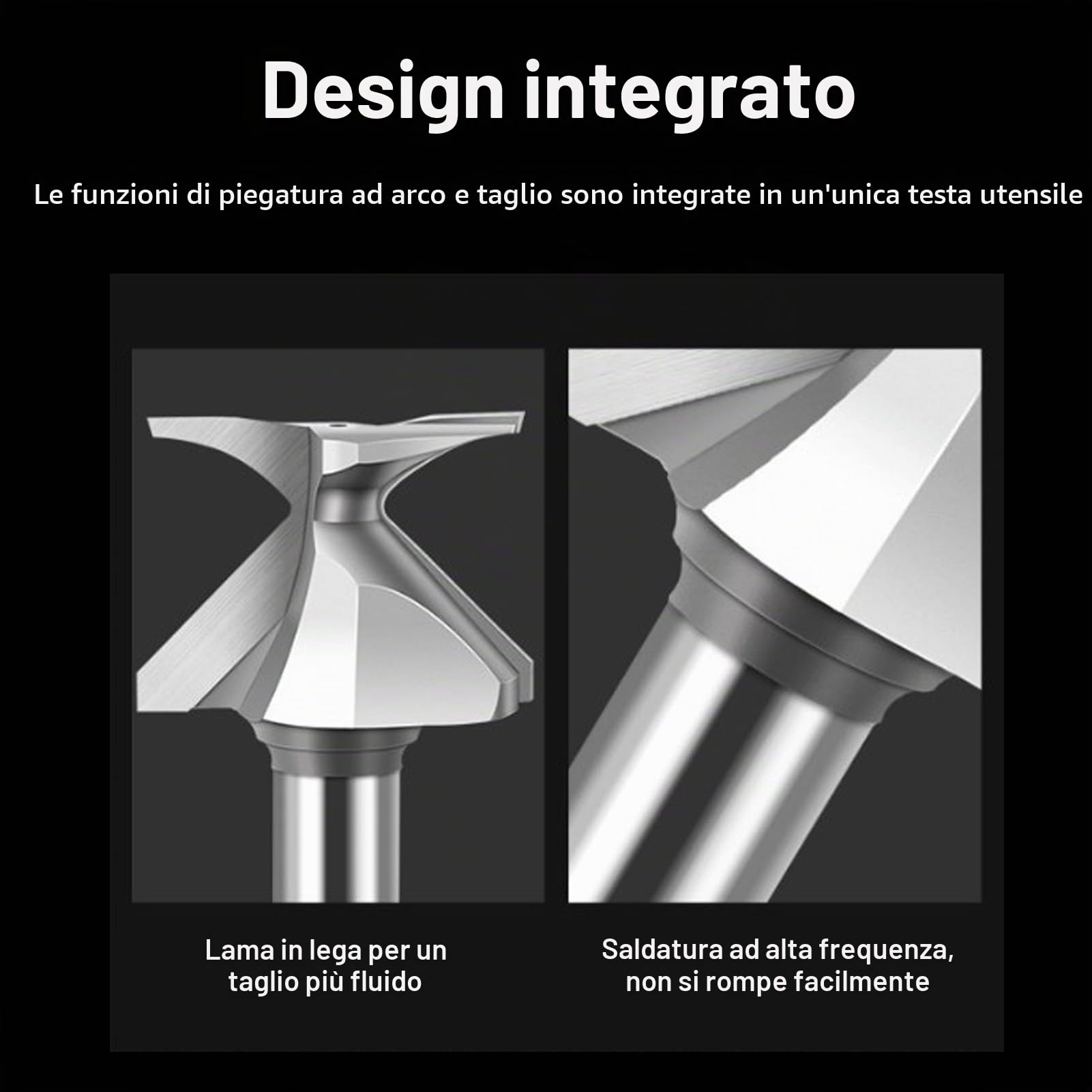 Punta del Router di Taglio Frese per Pannelli con Scanalatura con Gambo 1/2 Pollice, Punta per Fresatura Ad Fresa per Legno per la Lavorazione del Legno