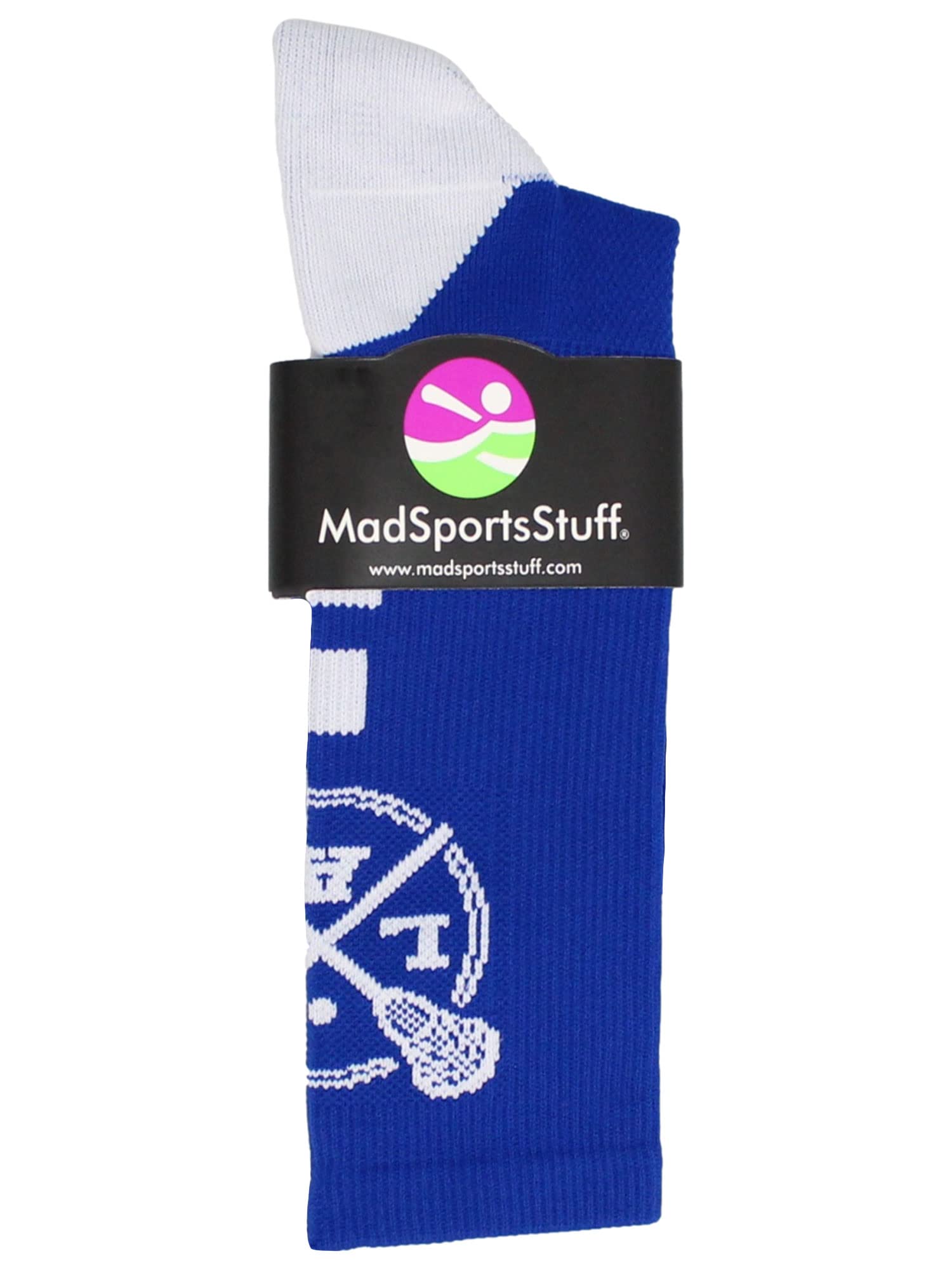 MadSportsStuff LAX Lacrosse Skarpety z kijkami Lacrosse Athletic Crew Skarpety (wiele kolorów)