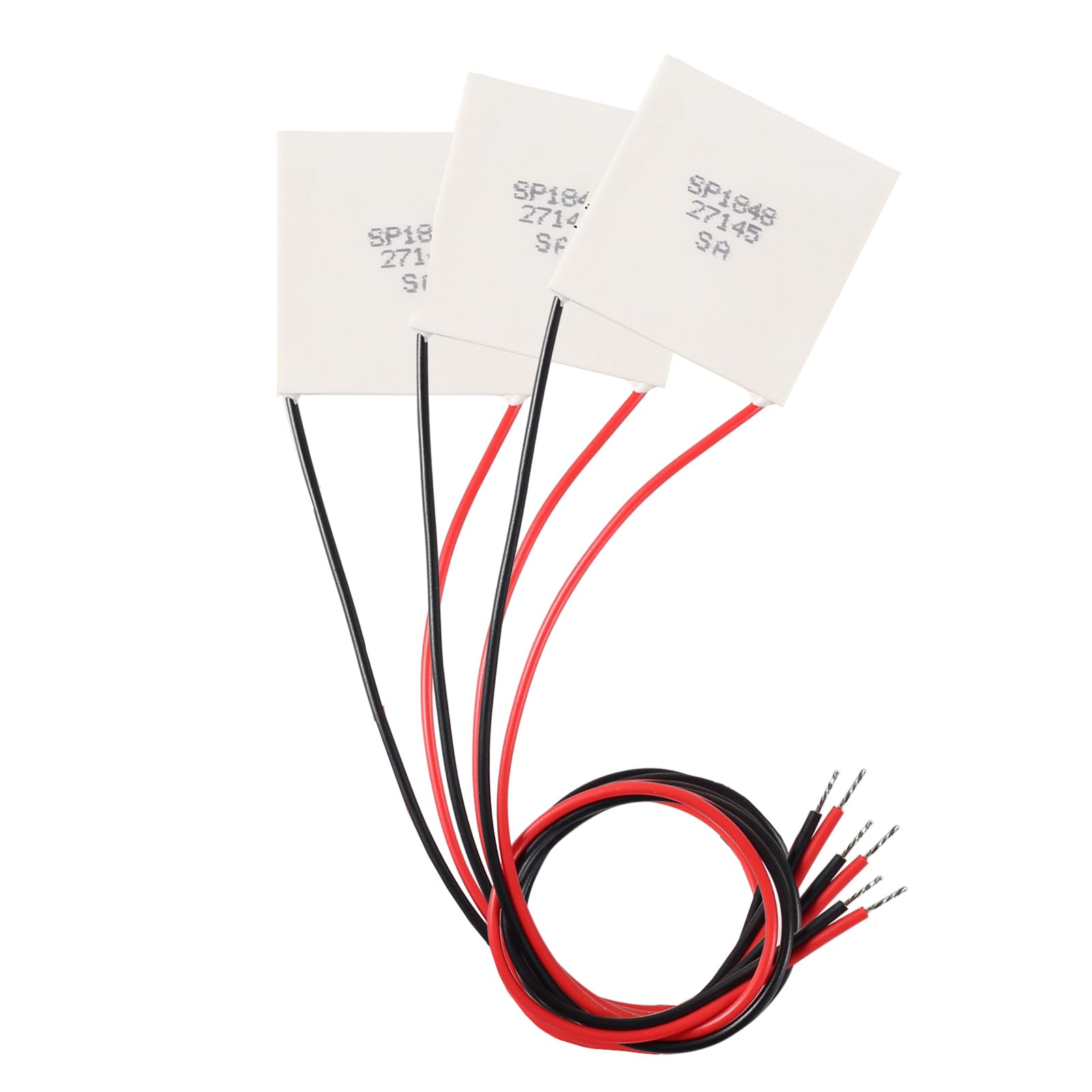 3PCS SP1848-27145 Heatsink 4.8V 669MA Thermoelectric Cooler 40mmX40mm Cooling Peltier Plate Module for Semiconductor Thermoelectric Heatsink Generation