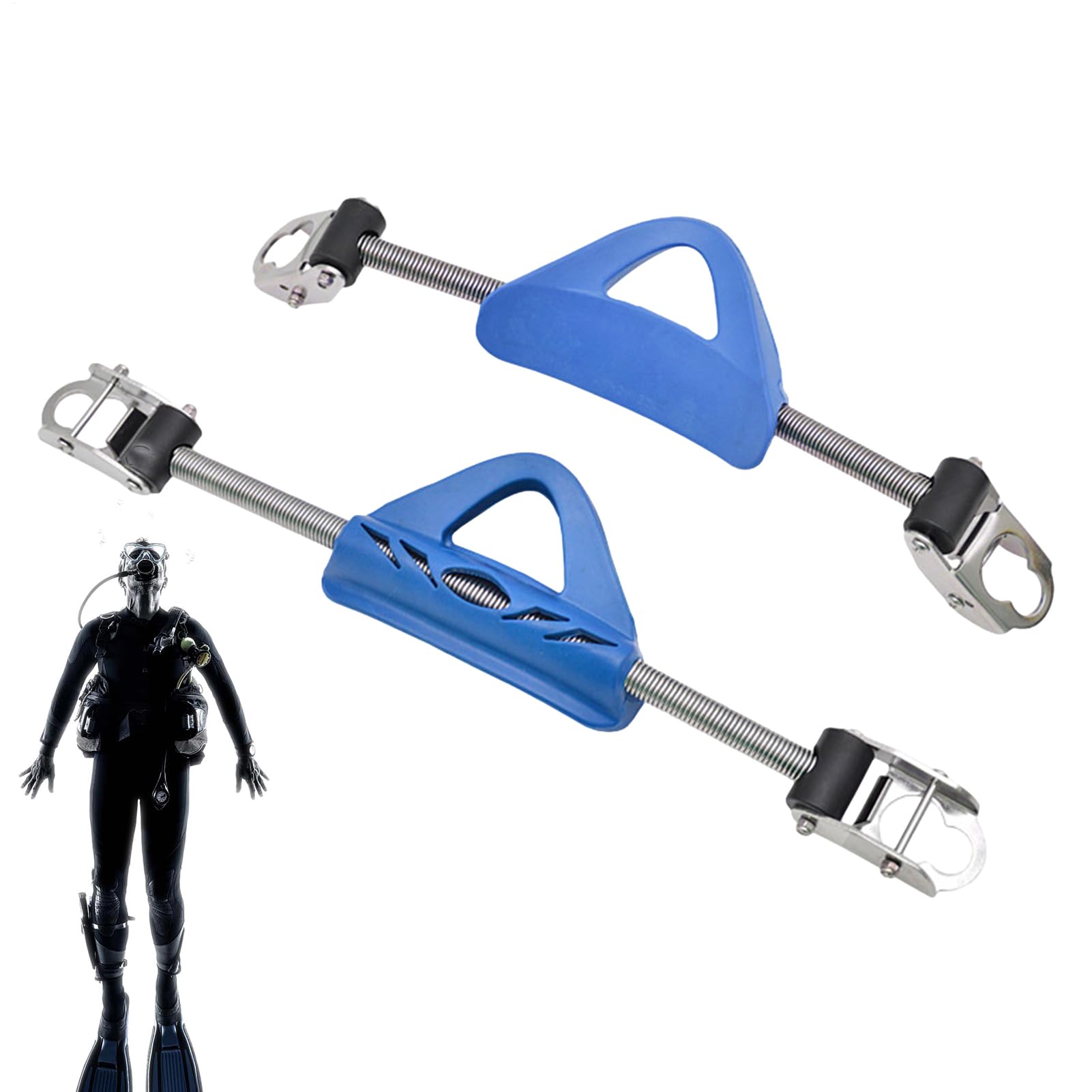Correa para el talón con Resorte para Aleta de Buceo,Correa para Aleta de | Buceo, Correas para Aletas de Resorte de de Acero Inoxidable, Accesorios de Hebilla de Montaje de Correa de , equ