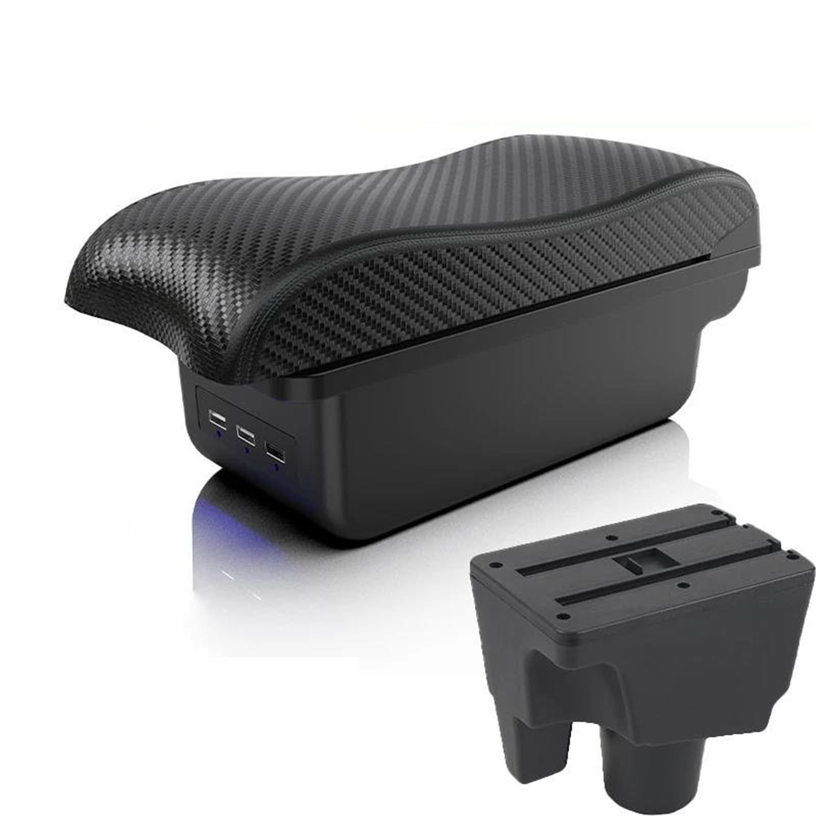 Dtsgcx B Black Line For Prius C For Aqua Car Armrest Storage Box Dedicated Retrofit Interior Styling Accessories(B Black Line)