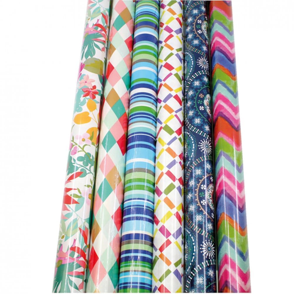 PARENCE.- Rollo de papel de regalo / 2mx70cm - moderna de gran ancho - Patrón aleatorio (descubre tu rollo en recepción)