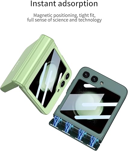 Miniatura 2 de SHIEID Funda para Samsung Z Flip 5, Galaxy Z Flip 5 con protección de bisagra, funda para Samsung Flip 5 con protector de pantalla compatible con