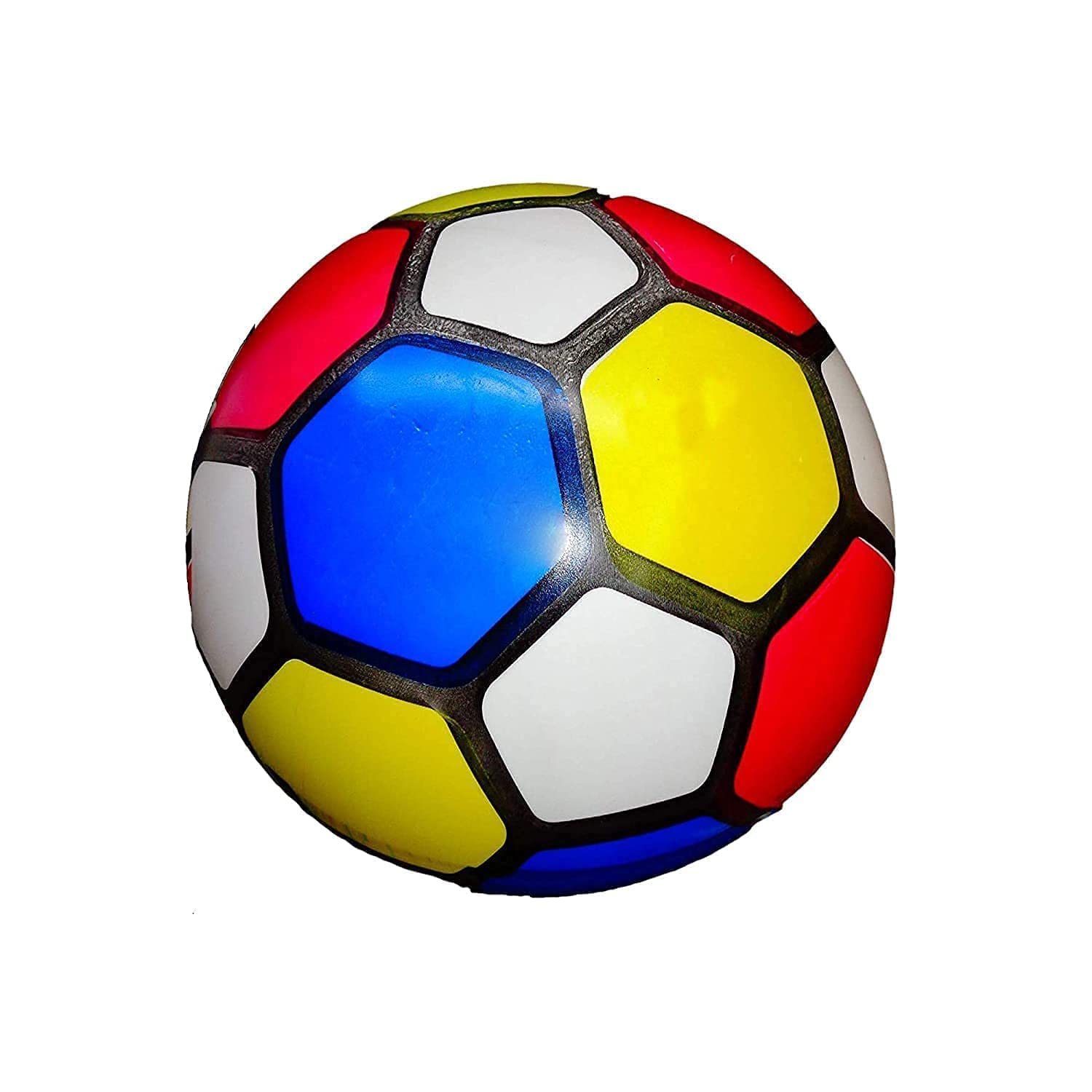 Soft Football for Kids Pack of 1, Colorful Mini Soccer Ball, Indoor Outdoor Play, Lightweight Training Ball, Soft Rubber Ball for Boys Girls Toddlers, Sports Toy Gift-image-4