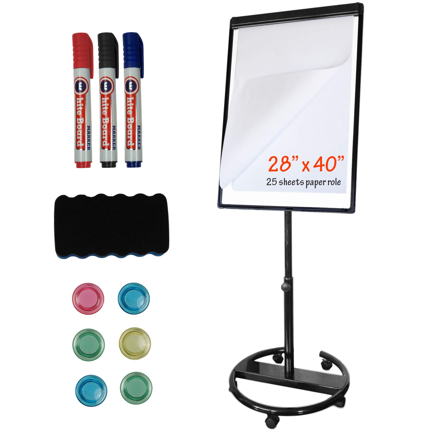 Buy Portable Dry Erase Mobile Standing Whiteboard 40x28