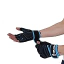 BURNLAB Gym Gloves with Wrist Support (Blue, X-Large) gallery image