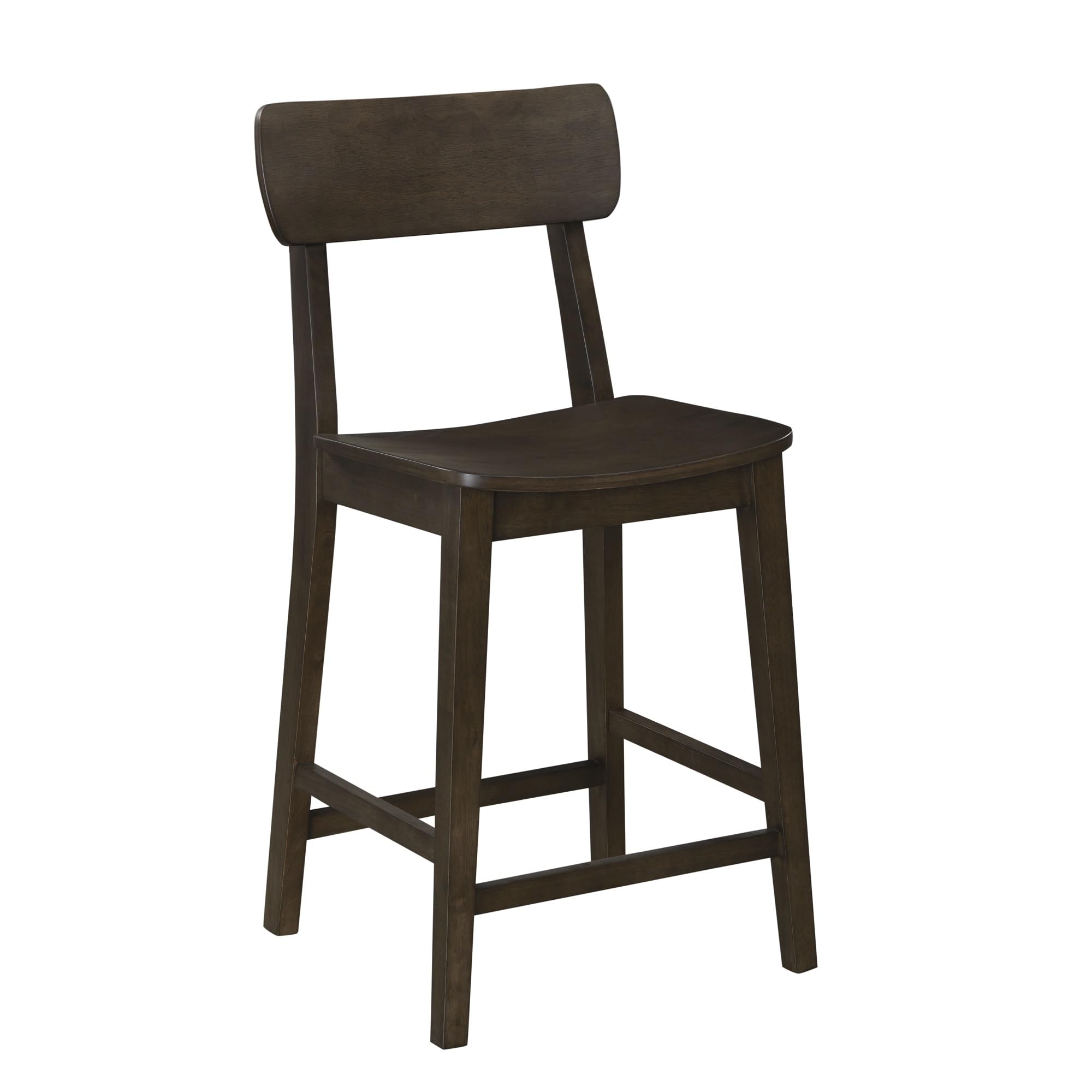 Boraam Torino Counter Height Wood Kitchen Bar Stool - Carbonite Finish