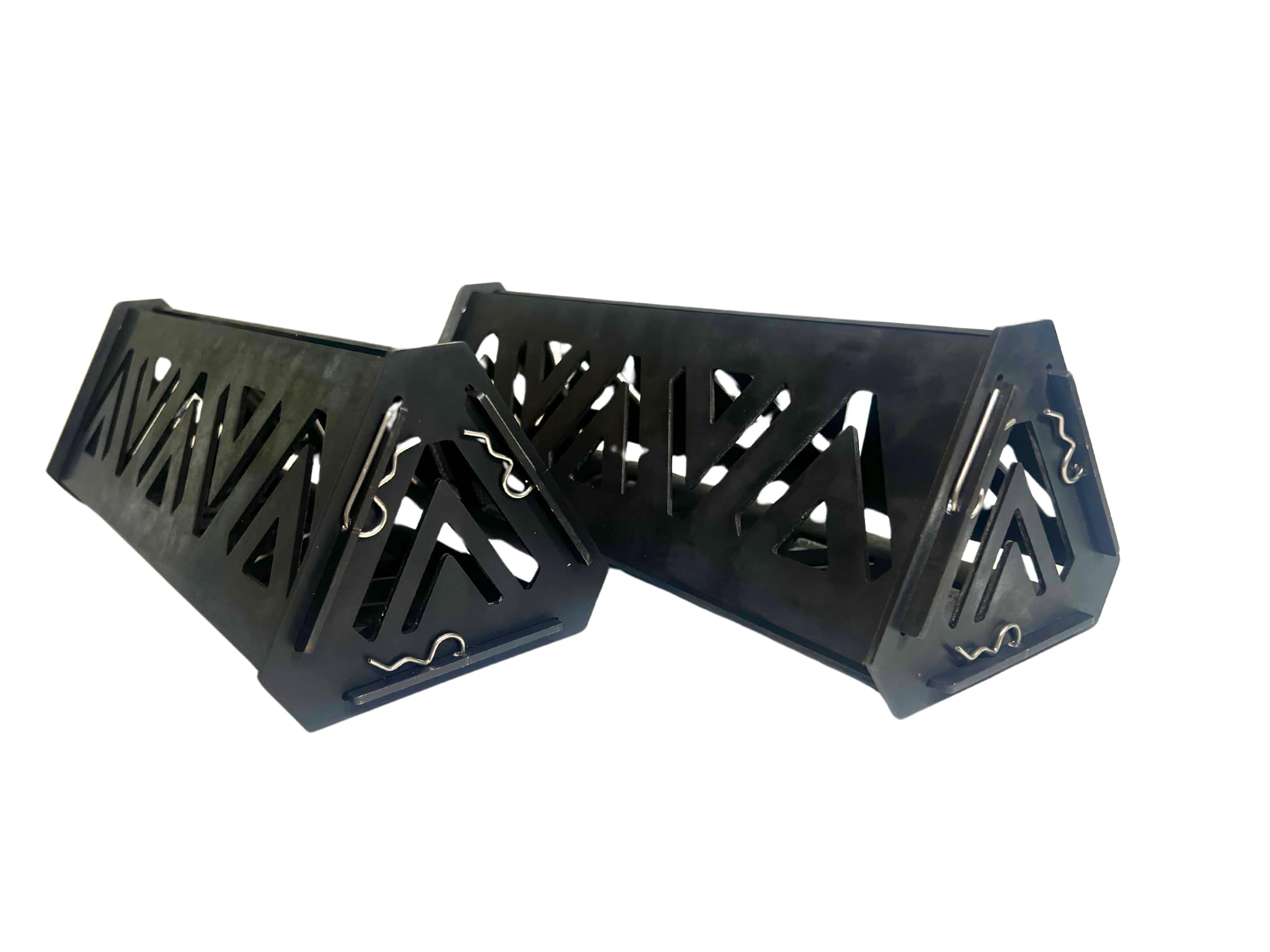 USA-Made, Solid Steel Reusable Campfire Bases – Increases Airflow and Prevents Collapse. Fast Assembly, Packable Base for firewood.