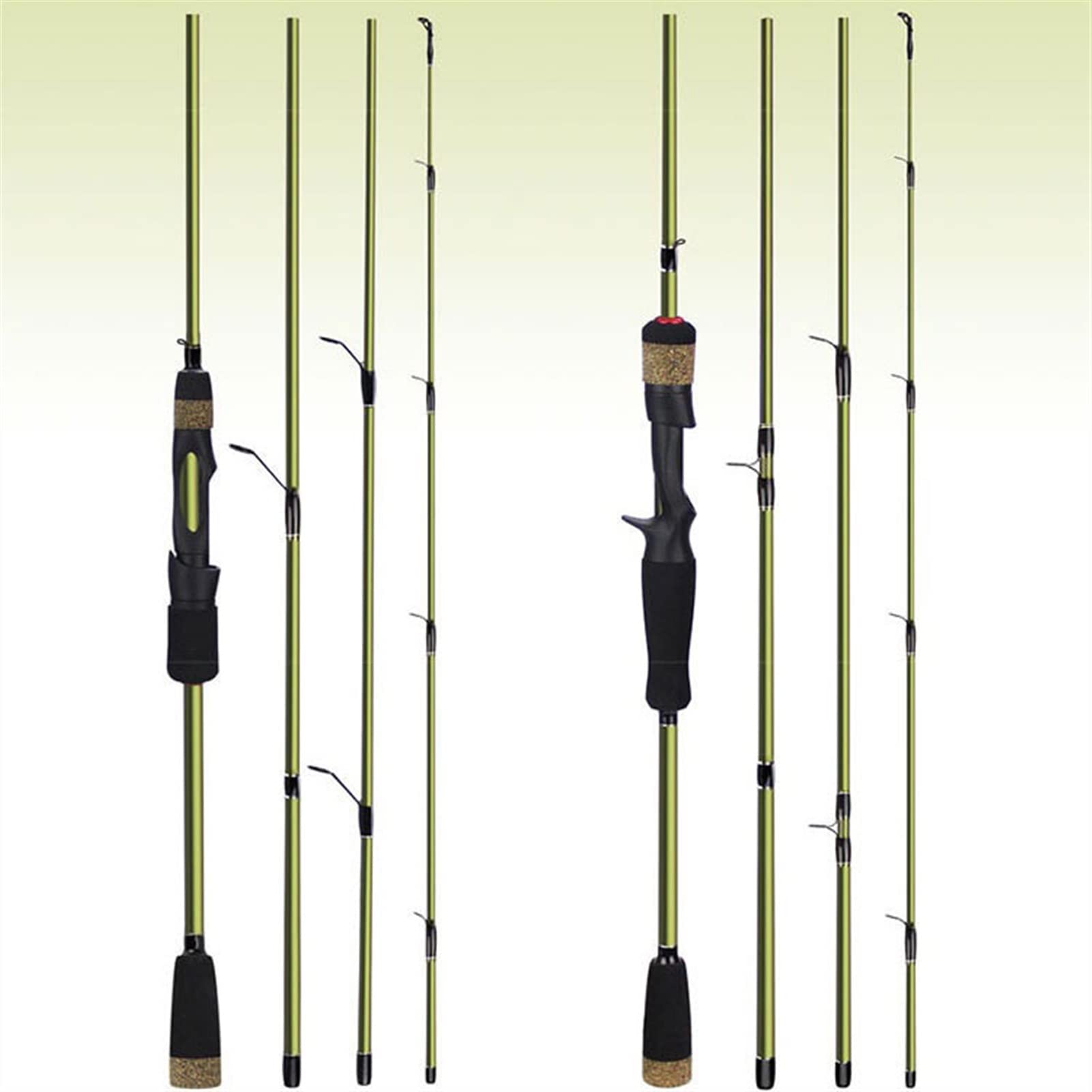 TOMYEUS Canne da Pesca Canna da Pesca, Manico in Sughero Feeder Spinning Pesca Canna da Pesca M Power Travel Rod Carp Feeder Pole Portable Pesca Attrezzatura da Pesca Barre da Pesca da Viaggio