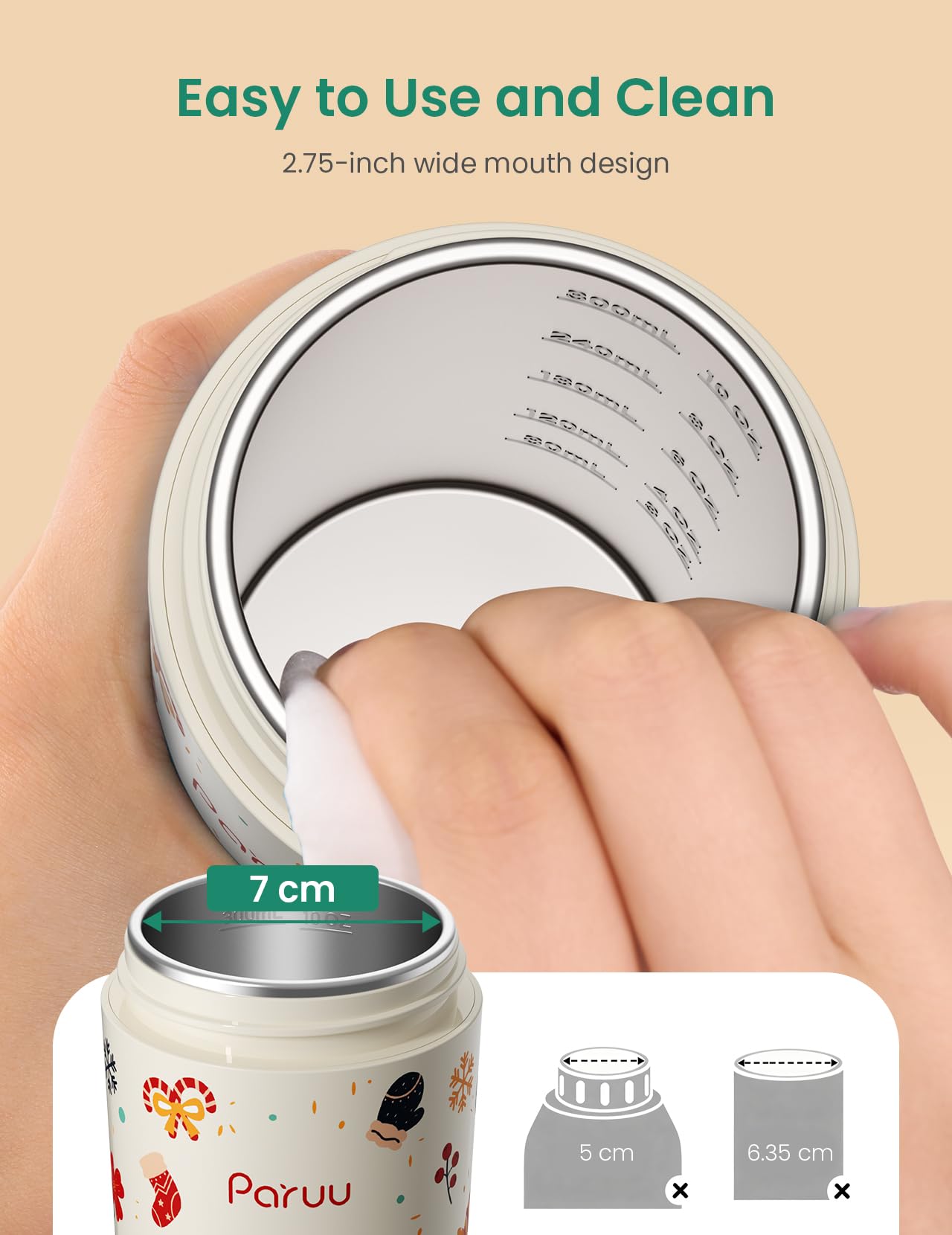 Paruu Portable Bottle Warmer for Travel Easy-Clean Wide Mouth - Image 3