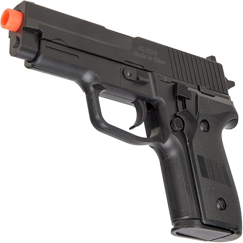 Miniatura 7 de GoldenBall Rifle de potencia de resorte M4 Airsoft con kit de combate de pistola de Airsoft, color negro