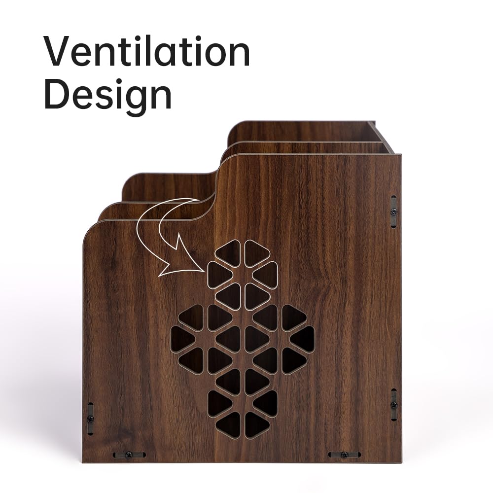 CompactStone desk organizers Wooden Desk Organizer Home Office Art Supplies Organizer Multifunctional Easy to assemble (heavy?áCDF?ápanel)