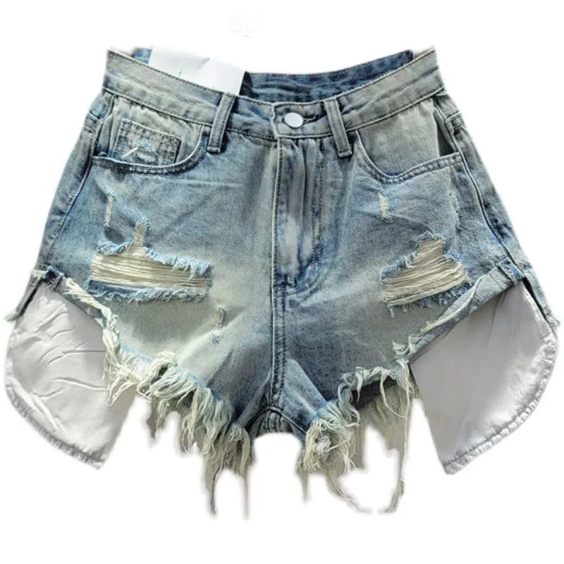 Short en jean patchwork pour vos sorties d'été et festivals rétro - 6