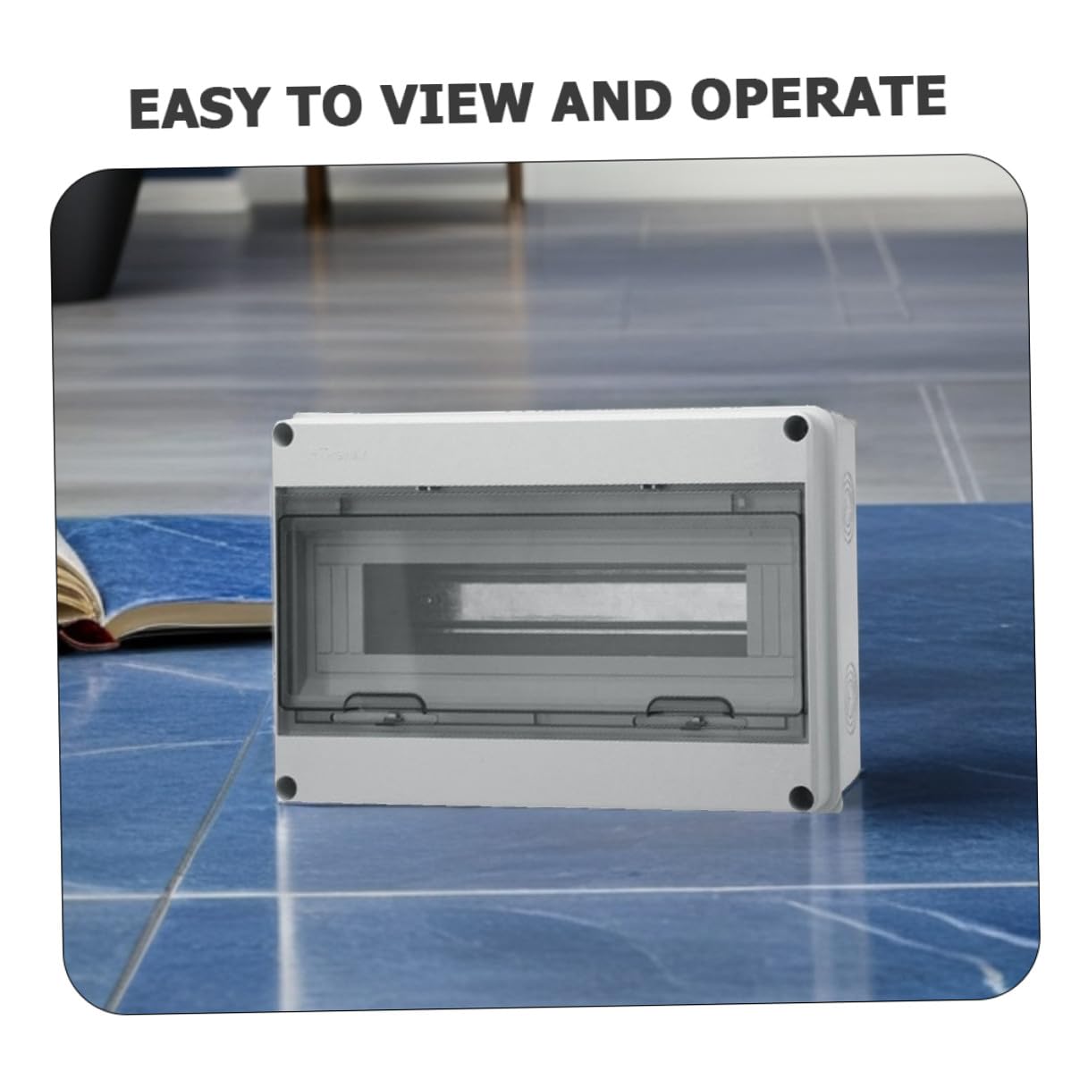 Toddmomy Scatola dell'Interruttore Automatico Esterna Resistente alle Intemperie in Plastica Coperchio Piccola Scatola Elettrica di Distribuzione per Uso Domestico e Ambienti Esterni