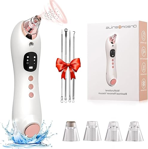 Aspiradora de poros removedor de puntos negros con compresa de hielo caliente herramientas de eliminación de puntos negros recargables por USB con